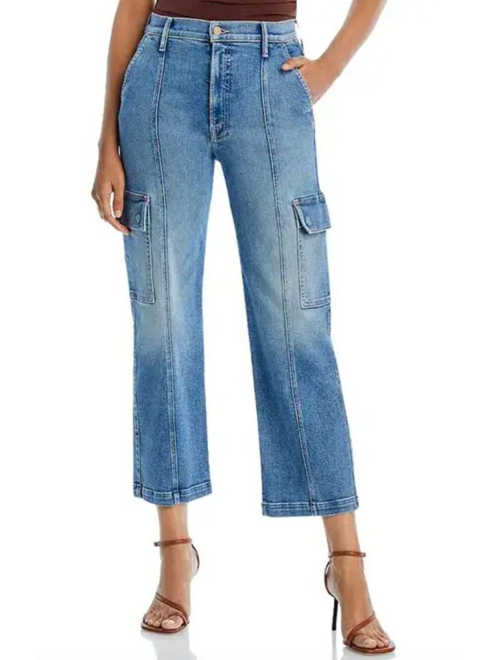 MOTHER The Rambler Cargo Ankle Riding The Cliffside Jeans Size 24